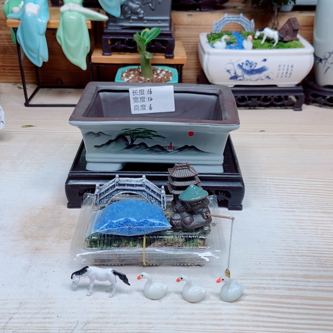 瓷片陶瓷花盆陶瓷艺术