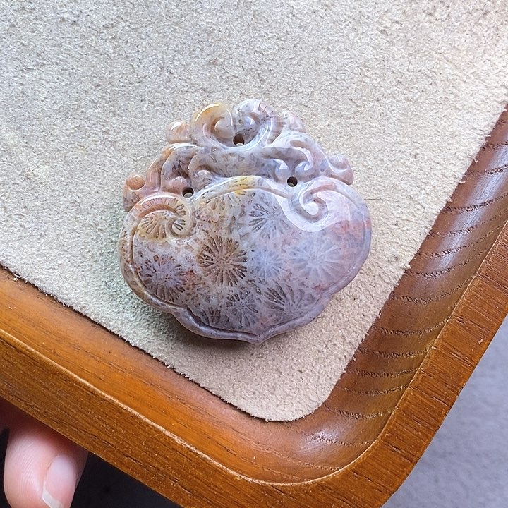 硅化玉颈饰未镶嵌