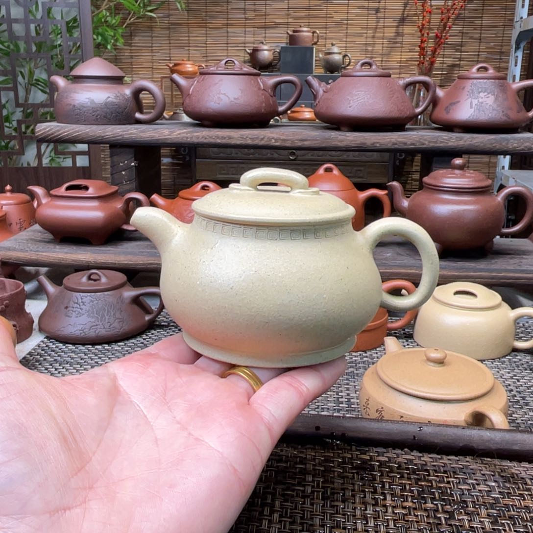 紫砂茶壶宜兴原矿紫砂手工制180