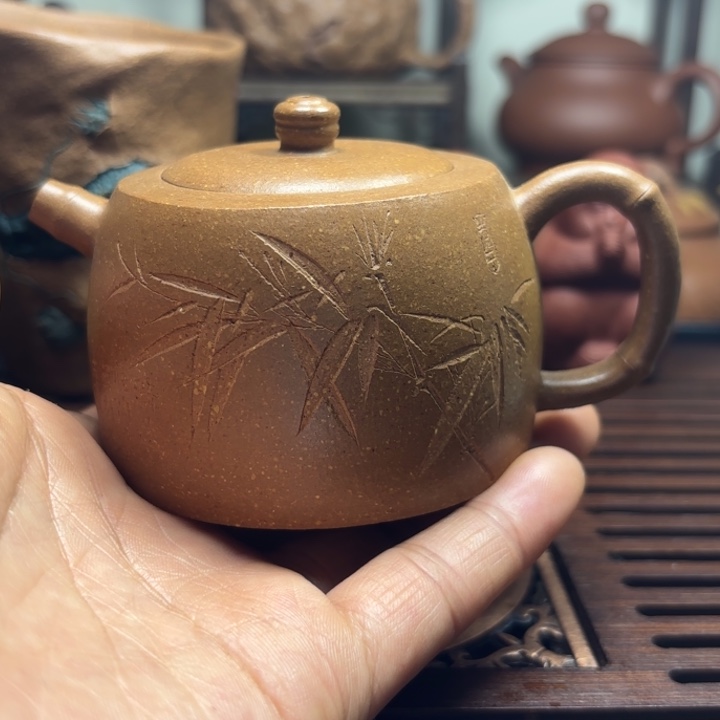 紫砂茶壶党紫砂壶井栏原矿老段