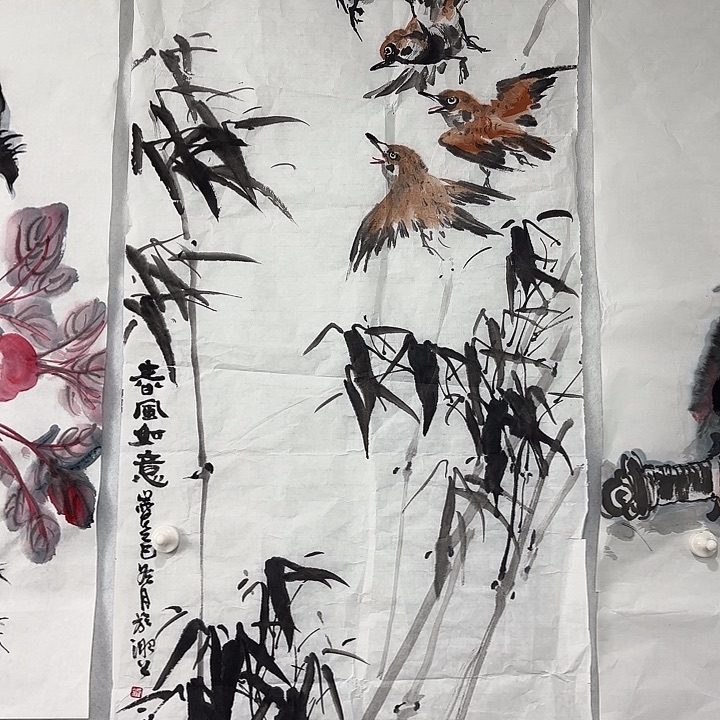 国画春风如意纯手绘