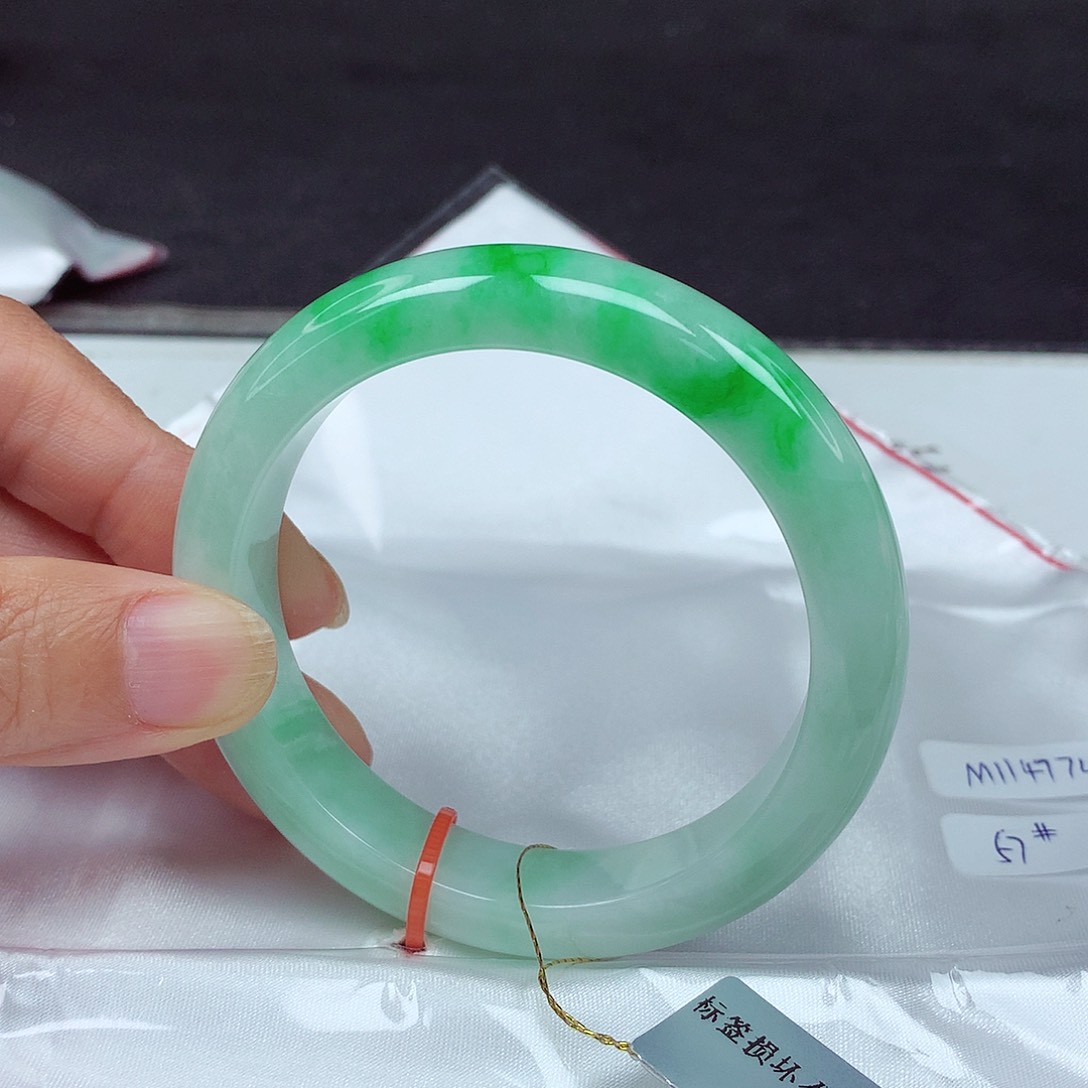 未镶嵌手镯翡翠57圈4774