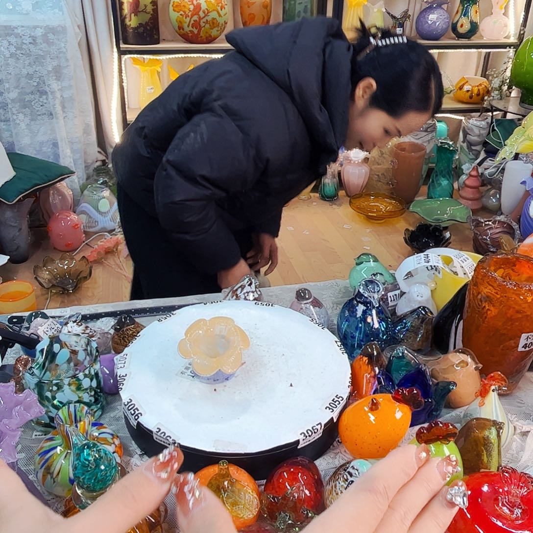 一套家悦美居琉璃摆件