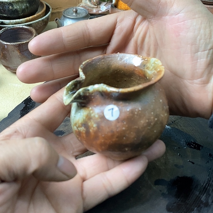 杯霞*.手工粗陶、柴烧茶器