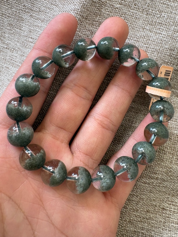 自然水晶严选。天然绿幽灵聚宝哦