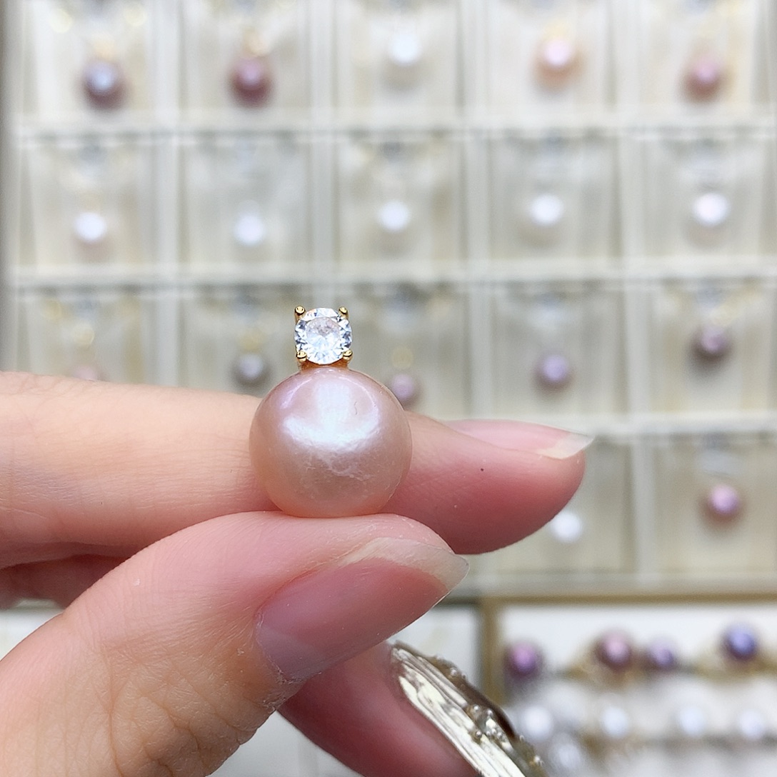 淡水珍珠项链合金