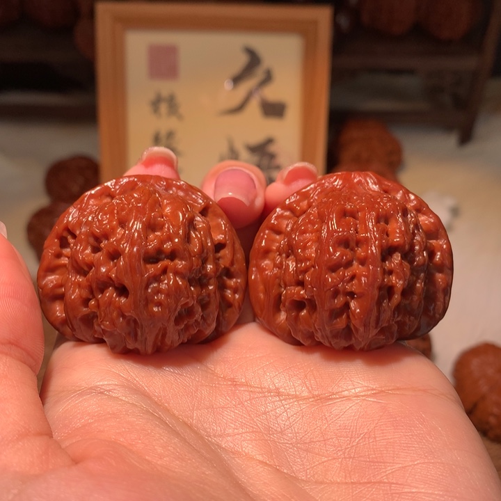 文玩核桃把件小*✔42+白狮子