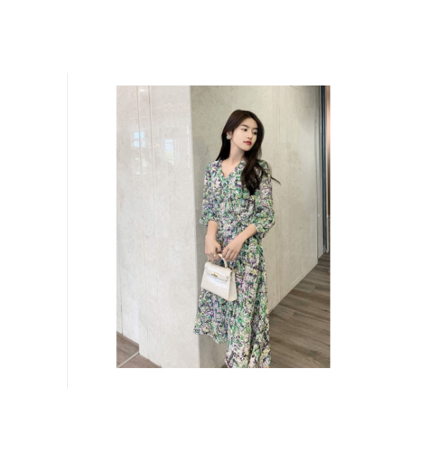 407号【年中狂欢】不退换！ 柜5000+里外双层桑蚕丝连衣裙QD140930 