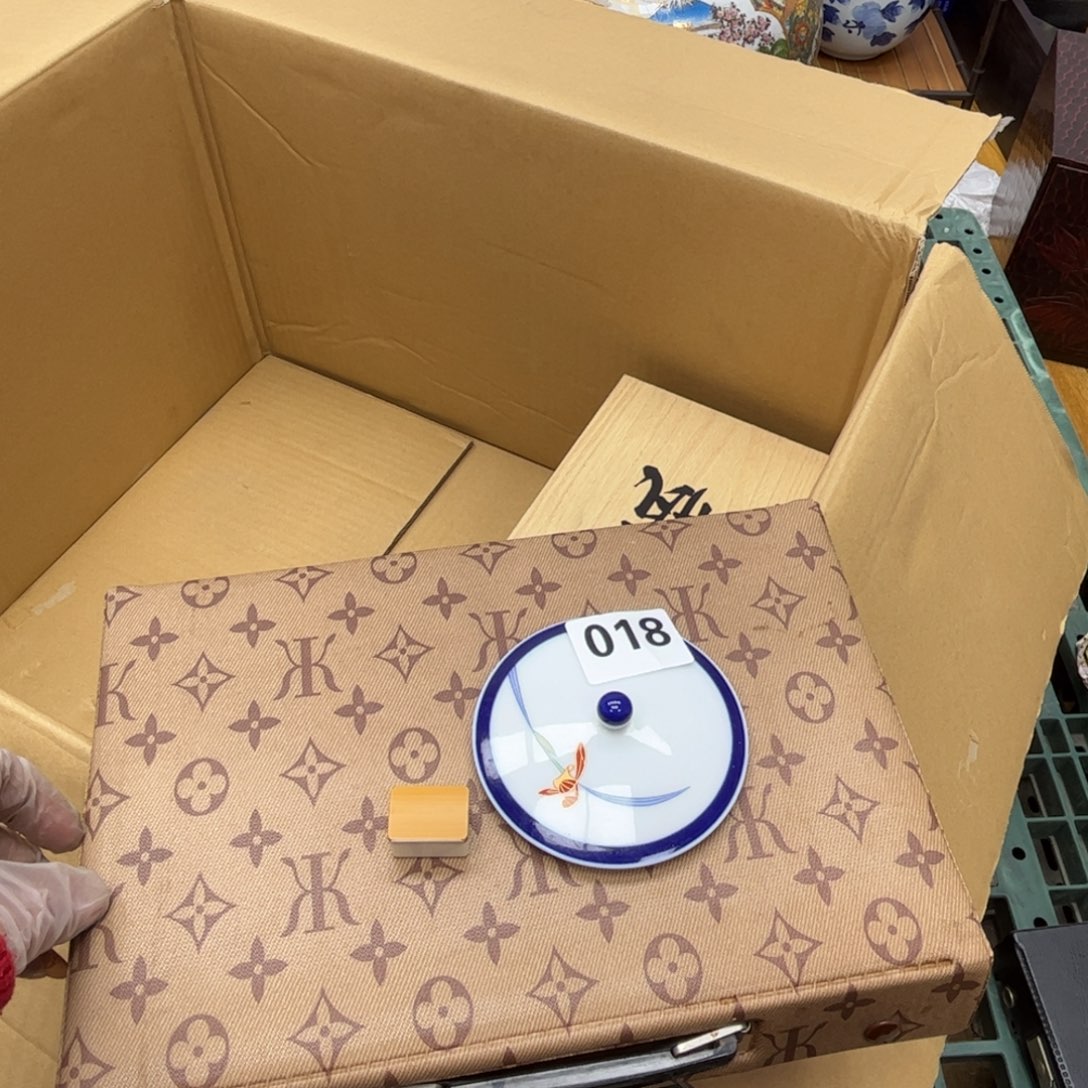 瓷片摆件工艺品摆件666 