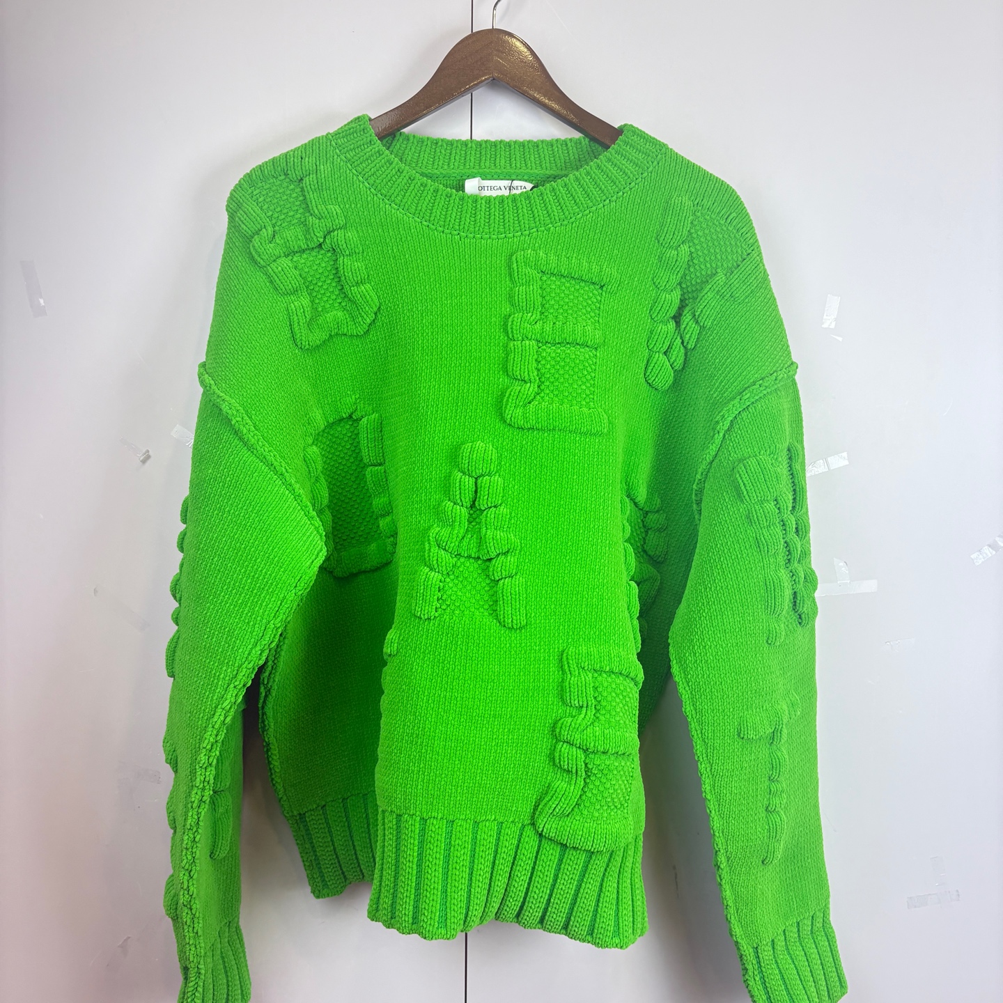 99新 BOTTEGA VENETA/葆蝶家 012227  提花针织毛衣 m码