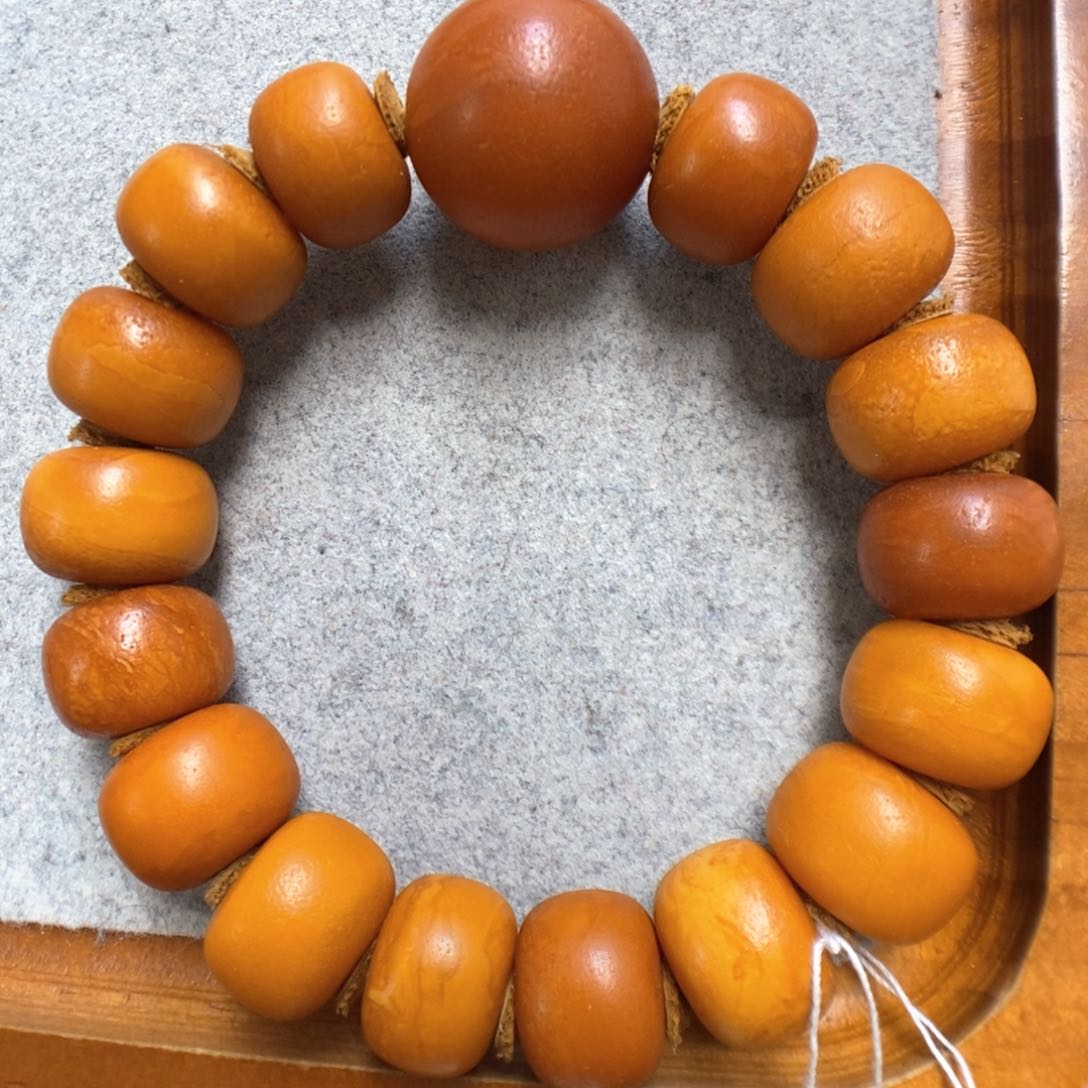 蜜蜡手串未镶嵌蜜蜡手串