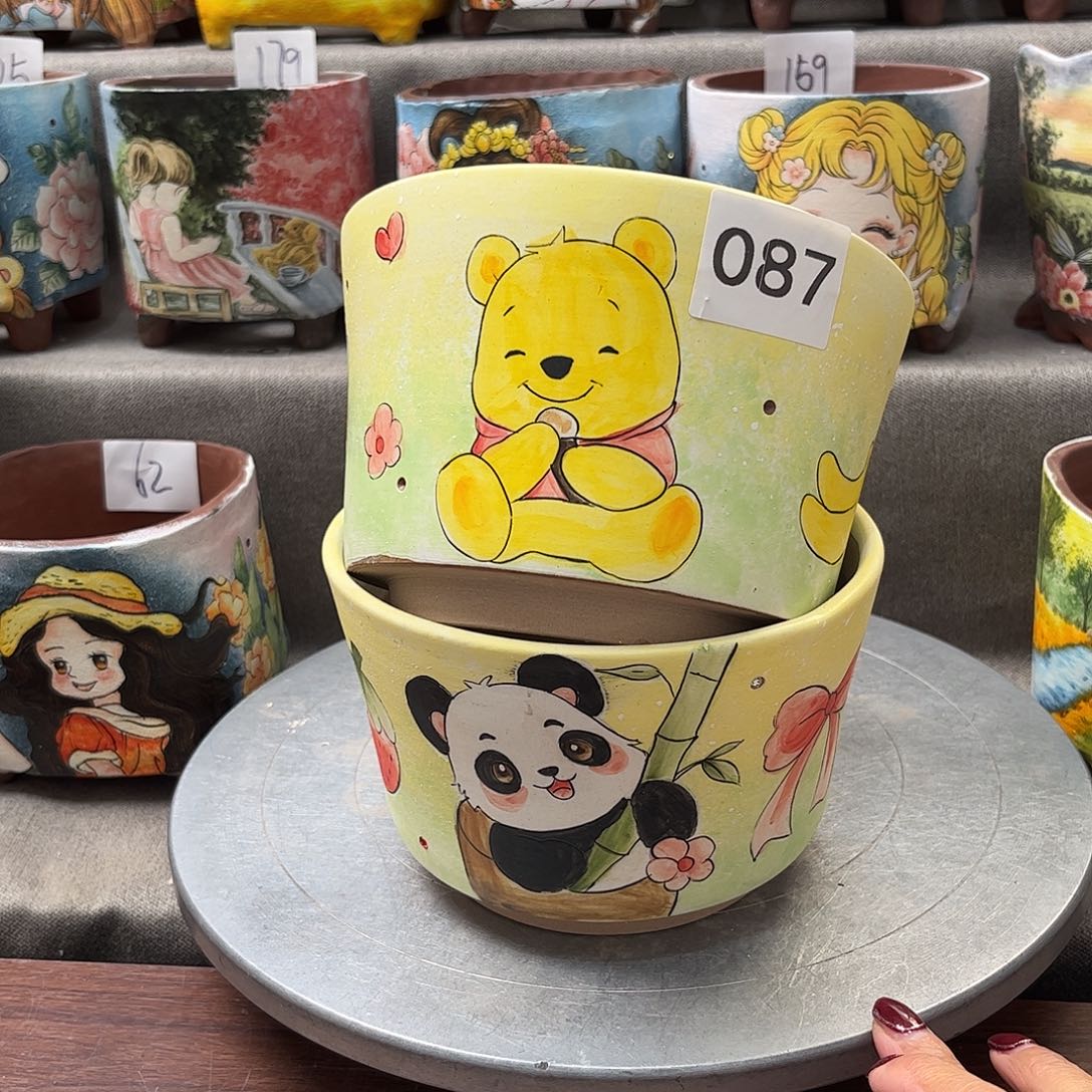 紫砂花盆两只福利