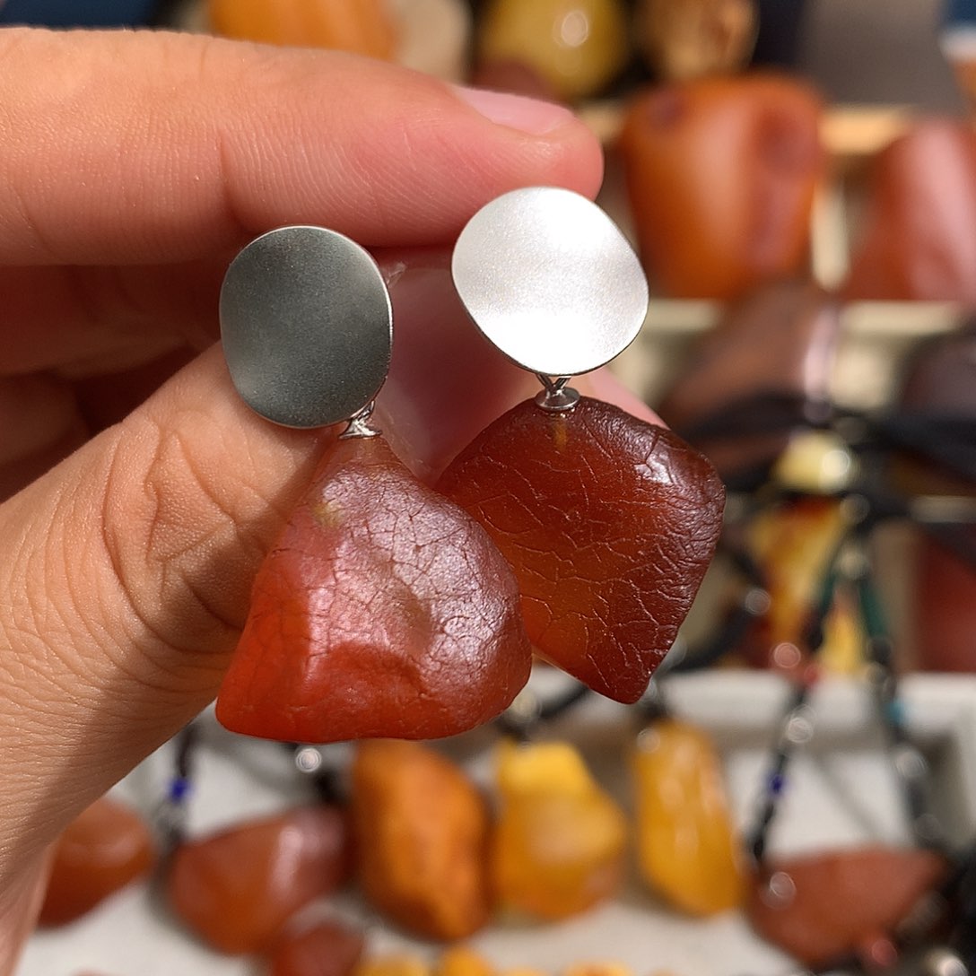 蜜蜡裸石未镶嵌乐**中你 