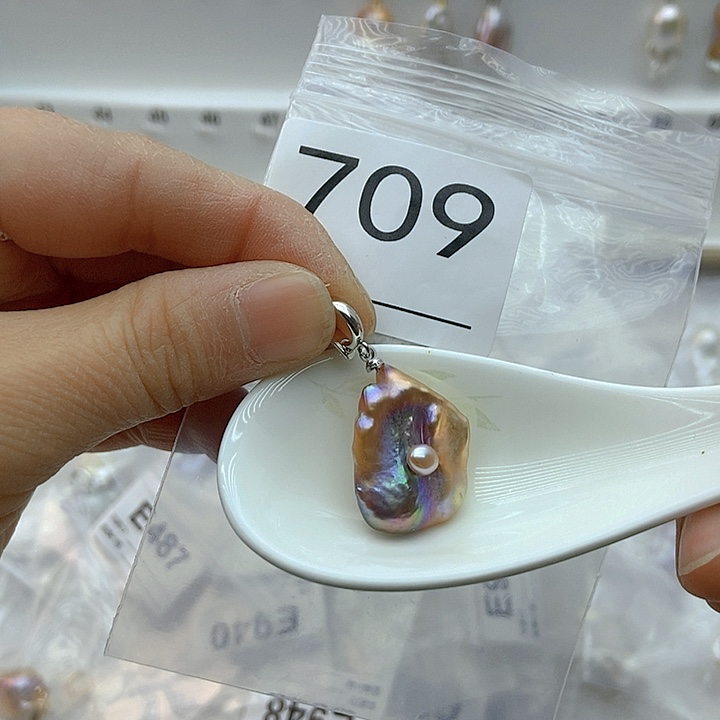 淡水珍珠颈饰银S925镶嵌