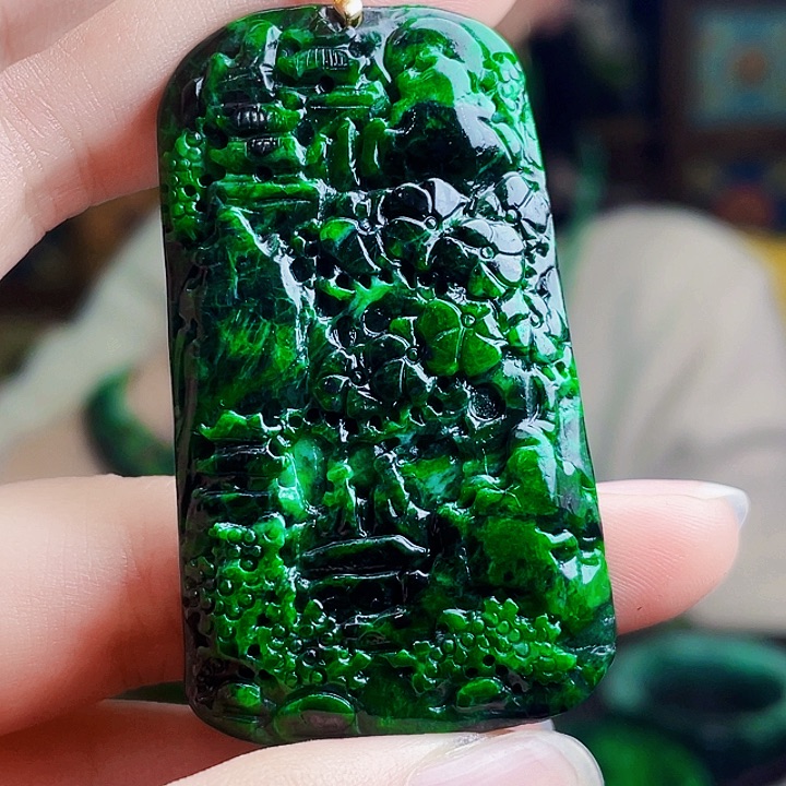 翡翠银S925镶嵌颈饰多样性