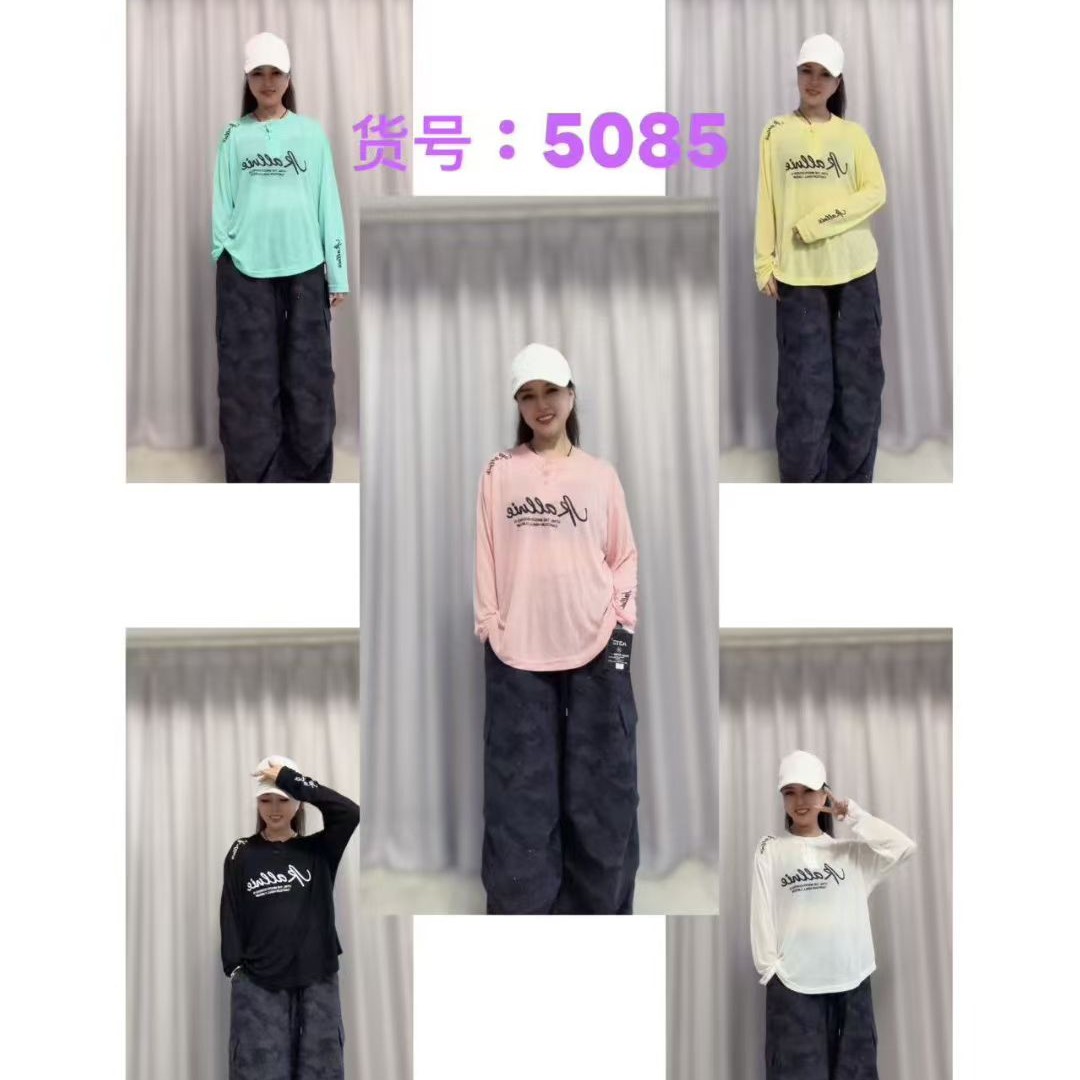 早季新品5085#雪花棉长袖T宽松休闲