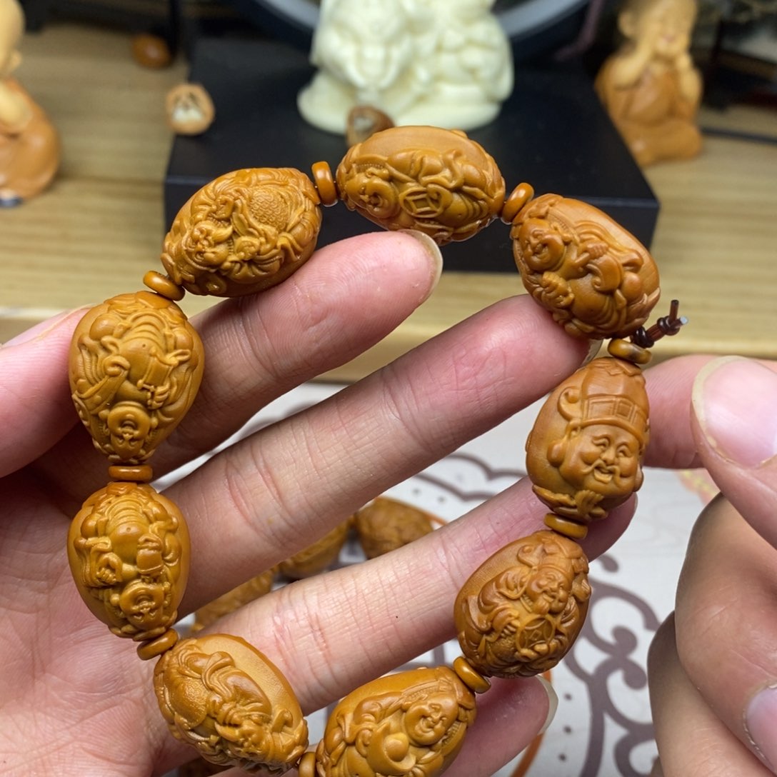 橄榄核手串/手链橄榄核雕工艺手串