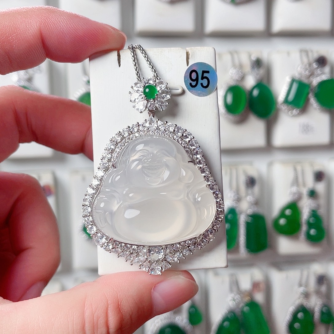 银S925镶嵌颈饰玛瑙/玉髓