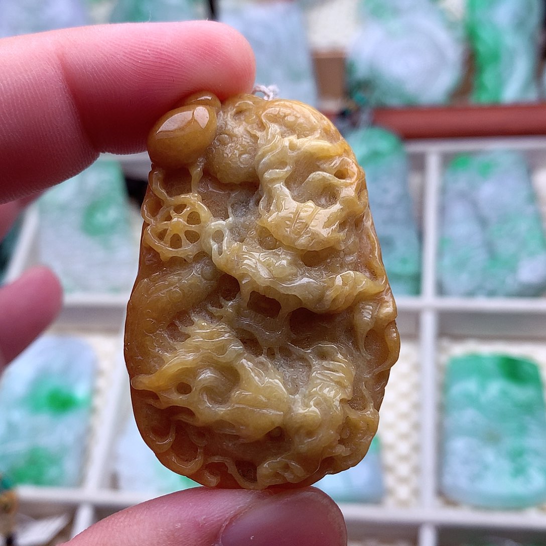 翡翠未镶嵌吊坠(不含链)