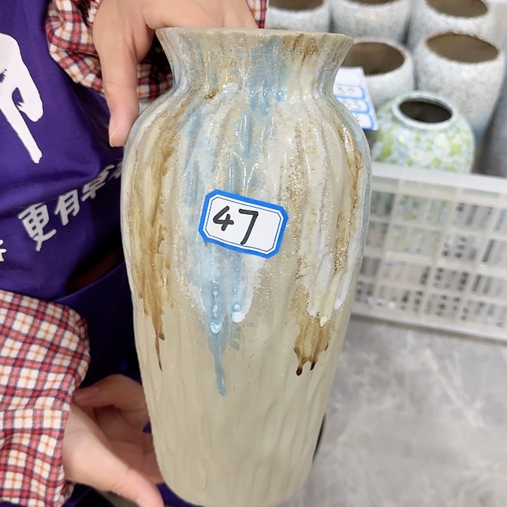 瓶47号复古陶瓷高24.5厘米微瑕