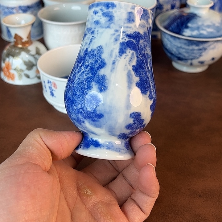 简***的瓷片景德镇全手工手绘陶瓷