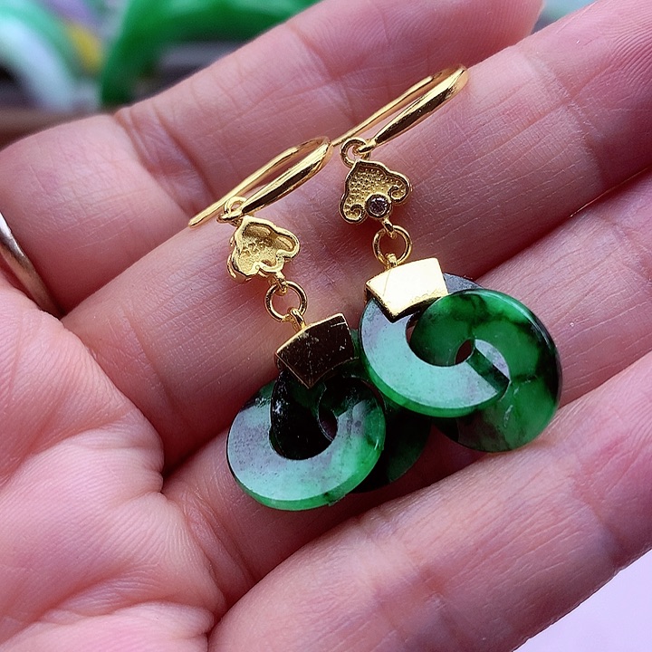 翡翠颈饰银S925镶嵌翡翠