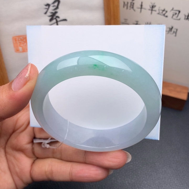 翡翠手镯未镶嵌翡翠手镯56圈口