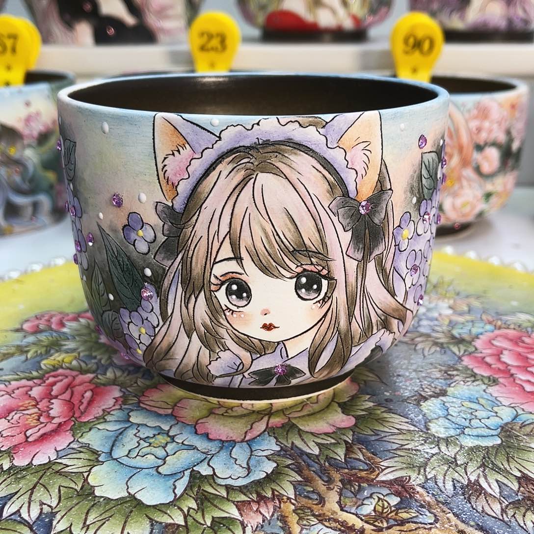 红陶薄雾花盆一物一拍