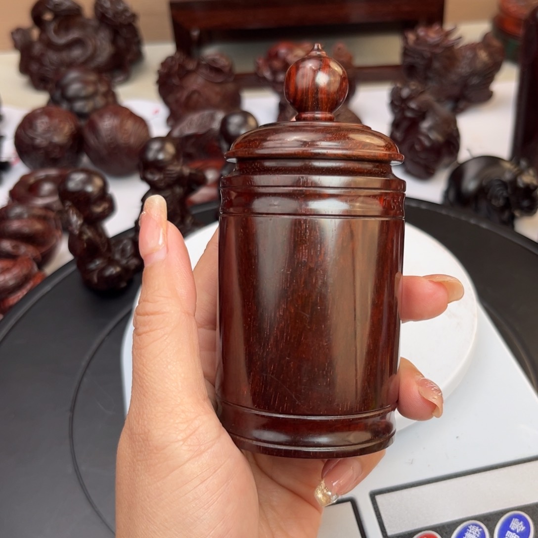 印度小叶紫檀茶叶罐