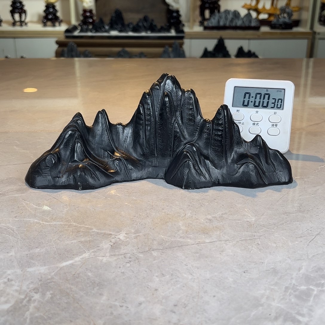 啮***痕灵璧石手工雕刻奇石摆件