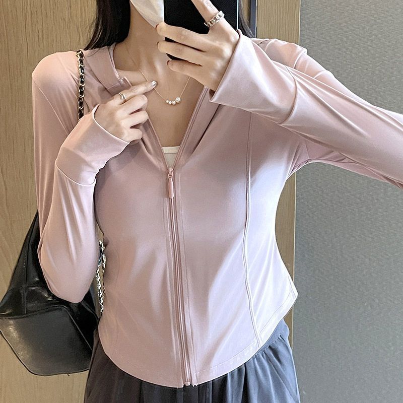 新款防晒衣女防紫外线夏季冰感透气皮肤衣户外薄款防晒服运动外