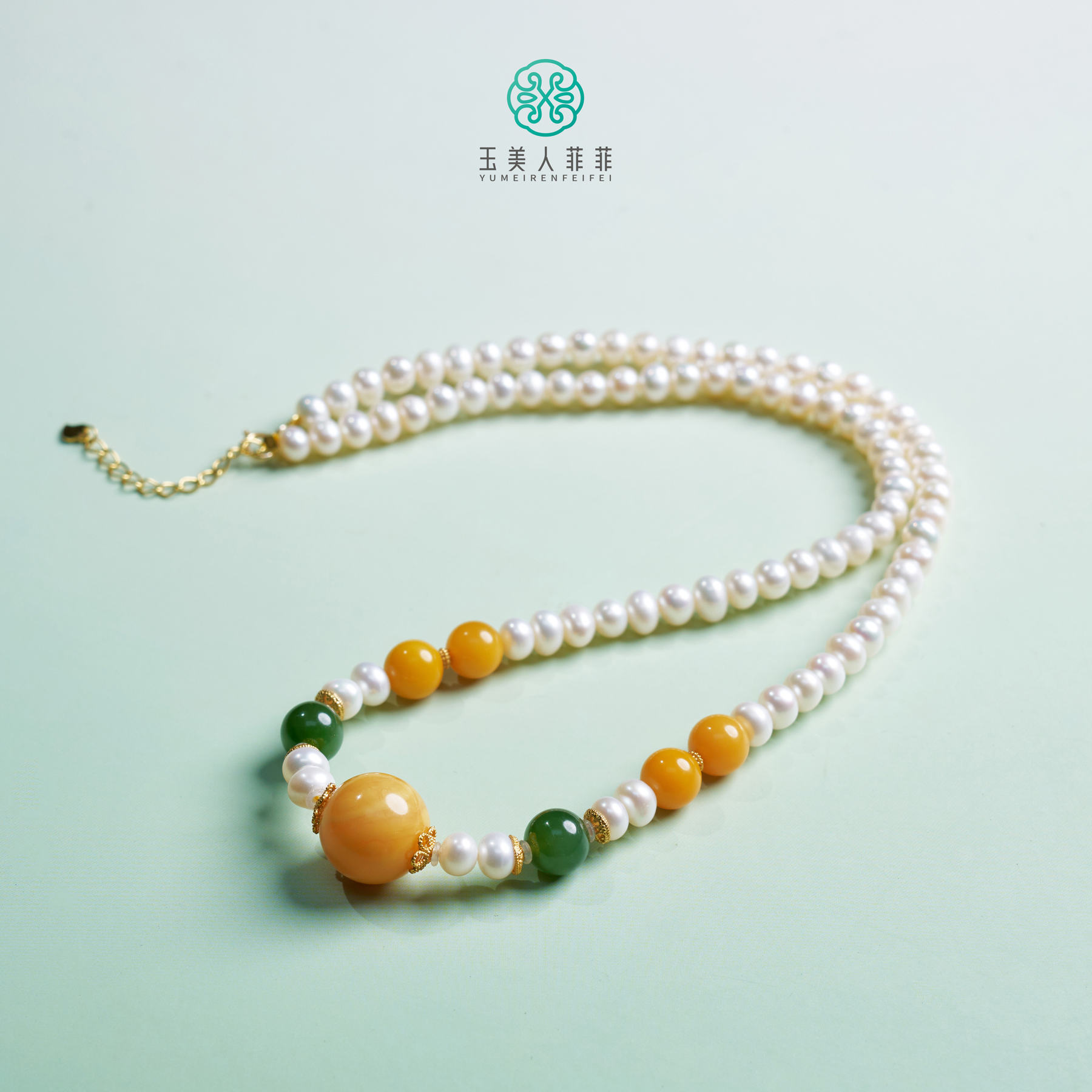 石惑珠宝-蜜蜡项链大圆珠-多样性发一