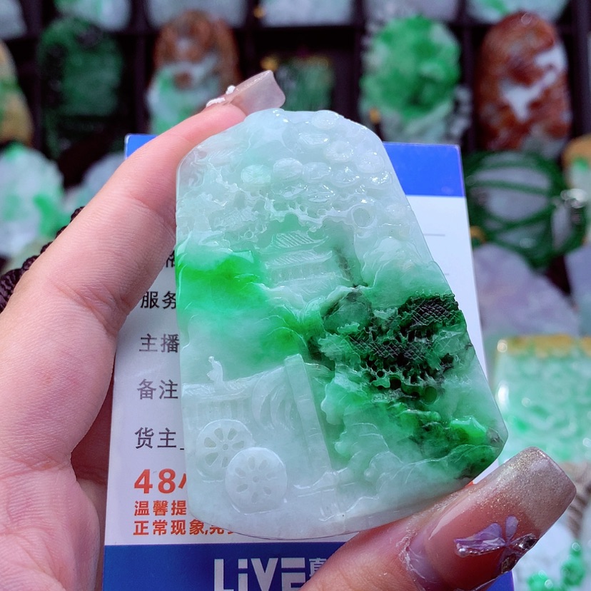 【闪购商品】翡翠颈饰未镶嵌༺***や挂件