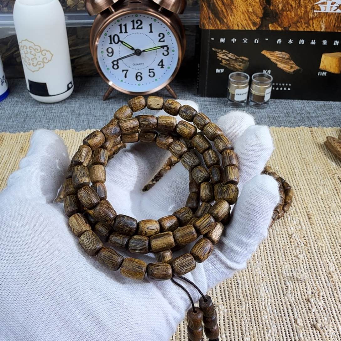 M***o沉香碎屑沉香绿棋醇化干料随形