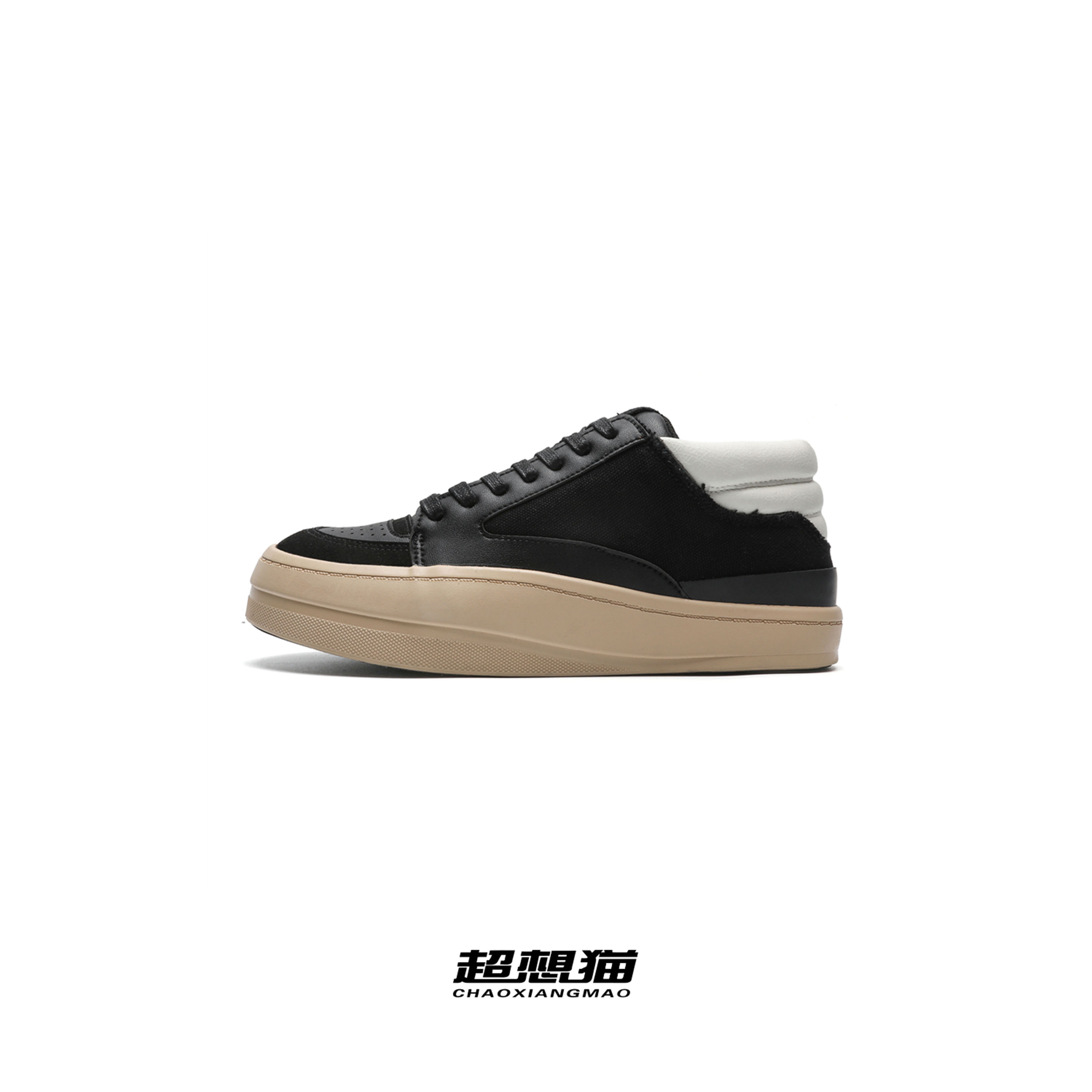 超想猫春款小众氢氮板鞋情侣百搭低帮经典厚底板鞋 