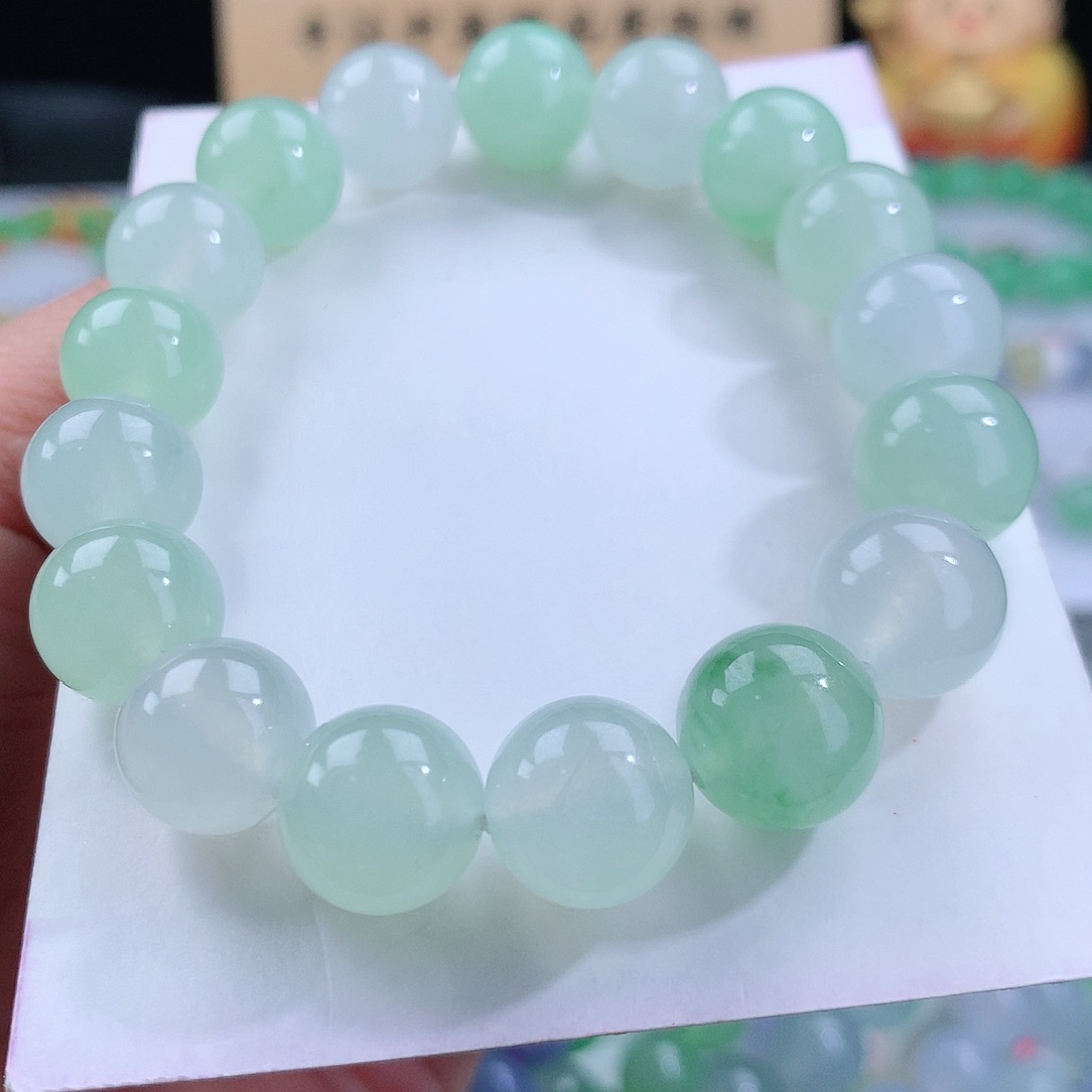 翡翠手链未镶嵌卡11.7mm