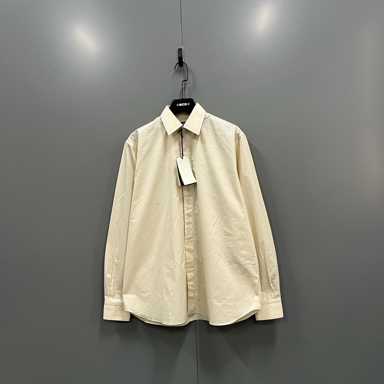 未使用 FENDI/芬迪 楠 米黄色长袖衬衫 38码/全新/公价008637