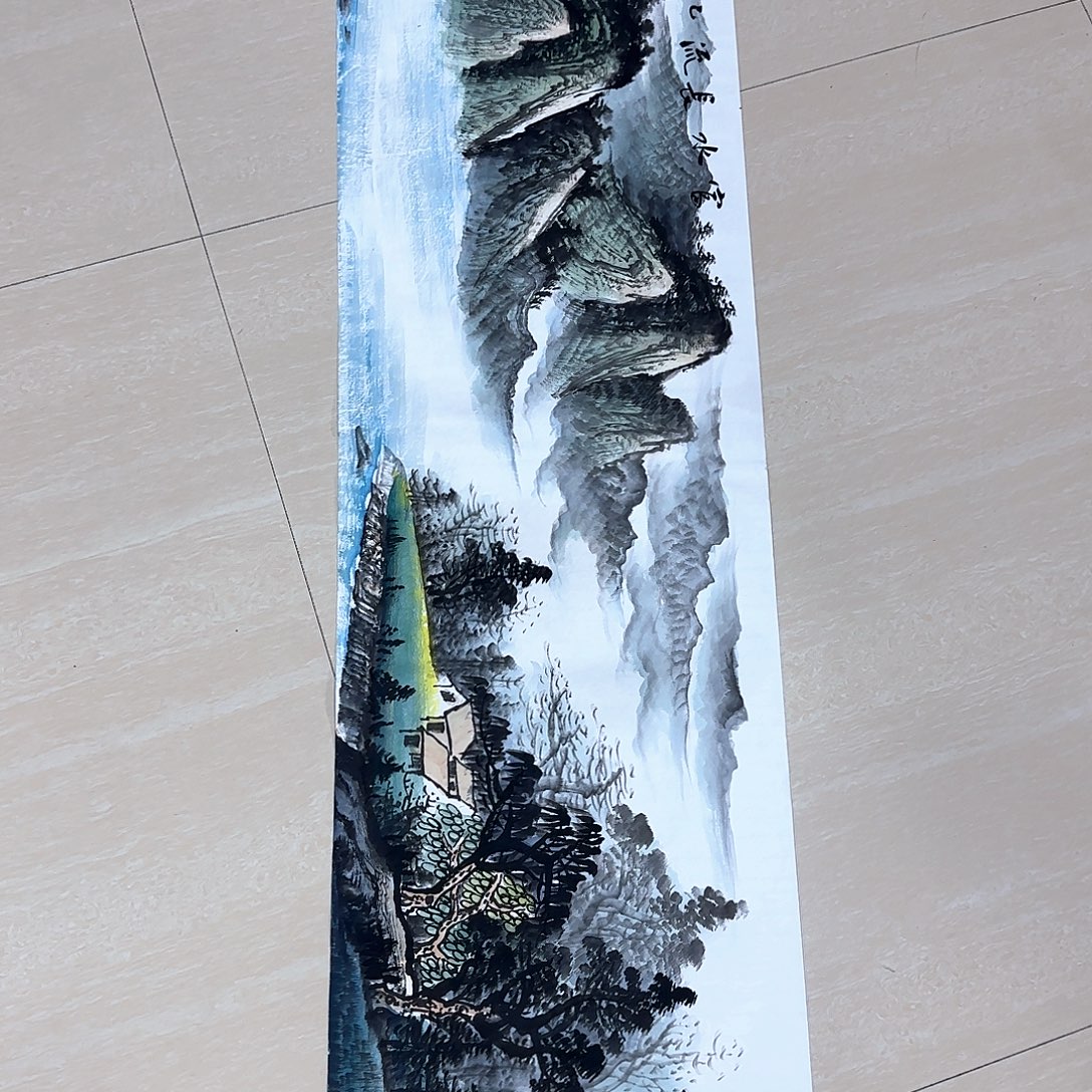 国画国画作品展。国画