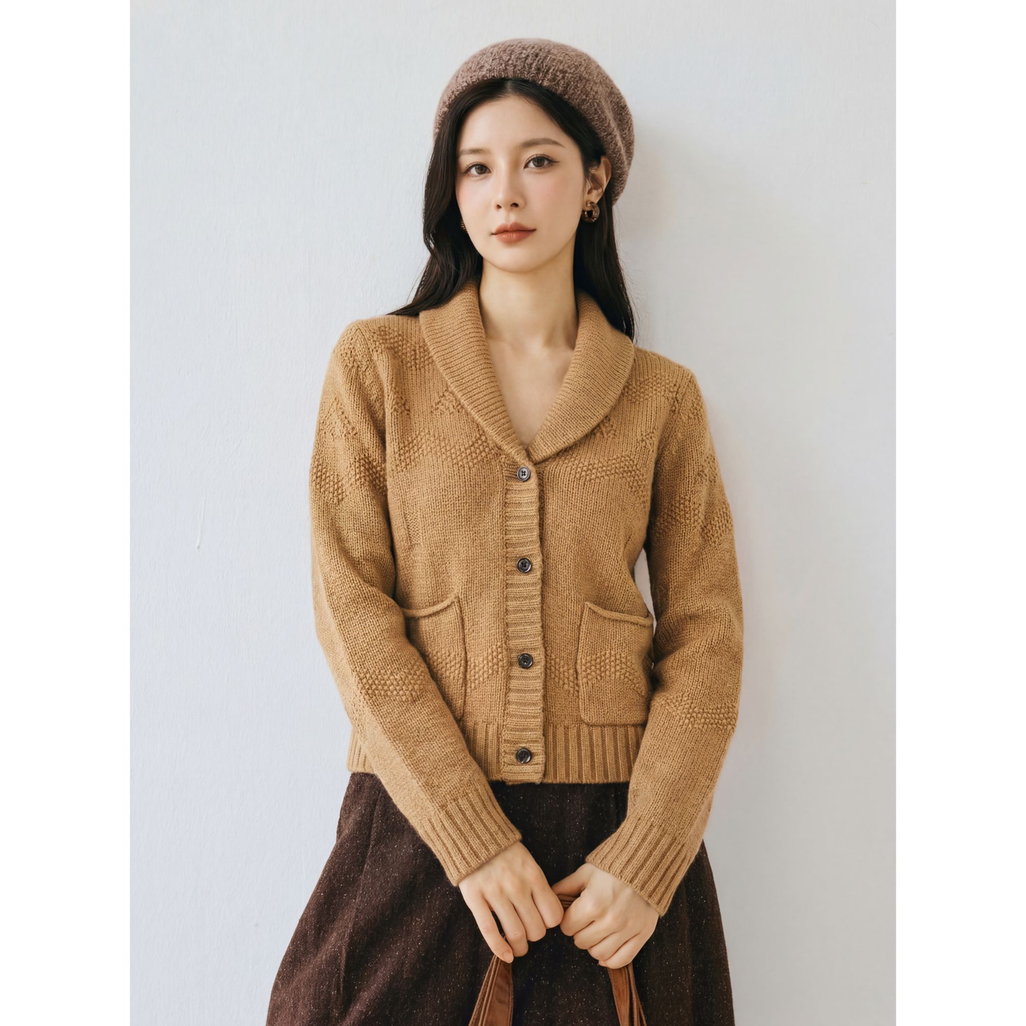 常规款长袖毛针织衫轻奢百搭休闲秋季HBZ018