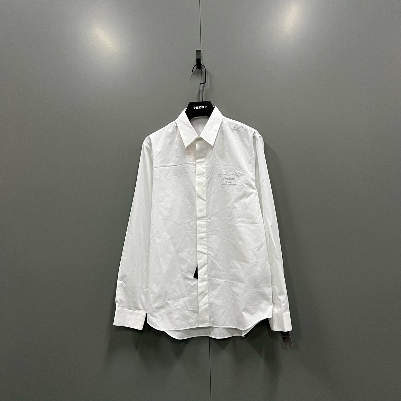 95新 DIOR/迪奥 (ll) 迪奥 白色印花logo衬衫 40码