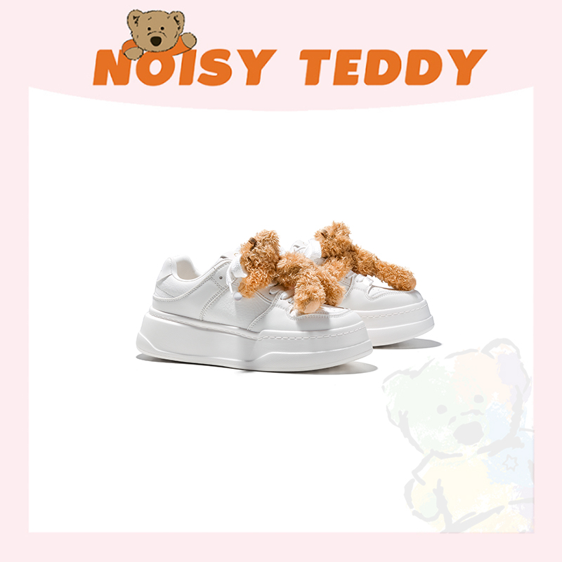NOISY TEDDY增高5cm白色女款升级款四季穿百搭小众厚底NT75031012