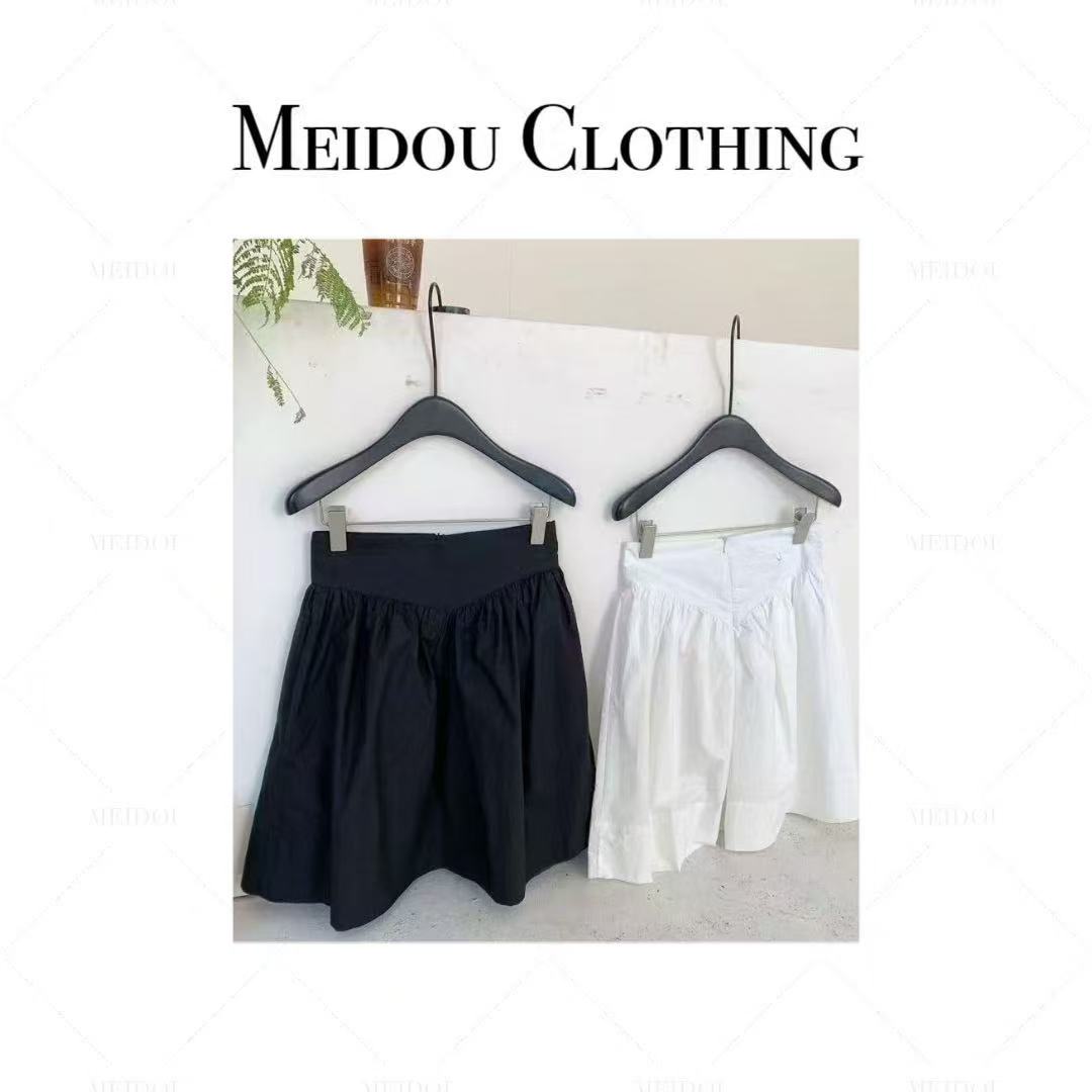 MEIDOU-1019【花苞短裙】复古高腰韩系小众花苞伞裙