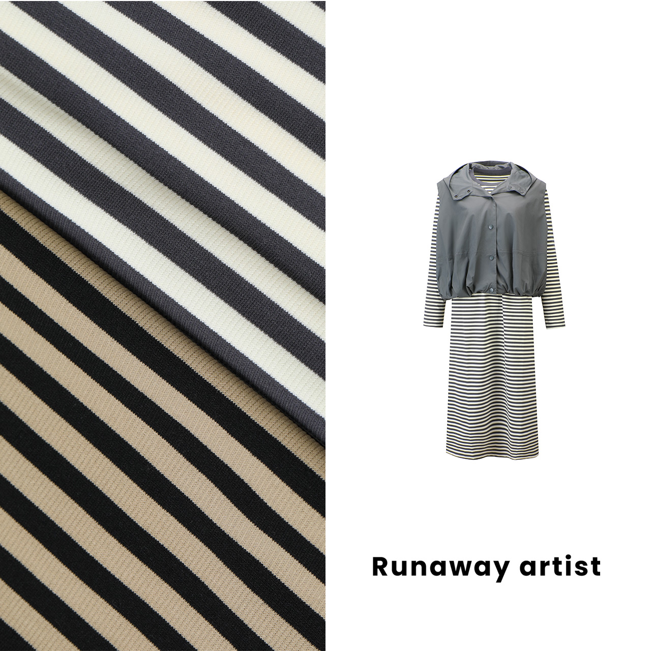 Runaway artist 马甲连衣裙套装