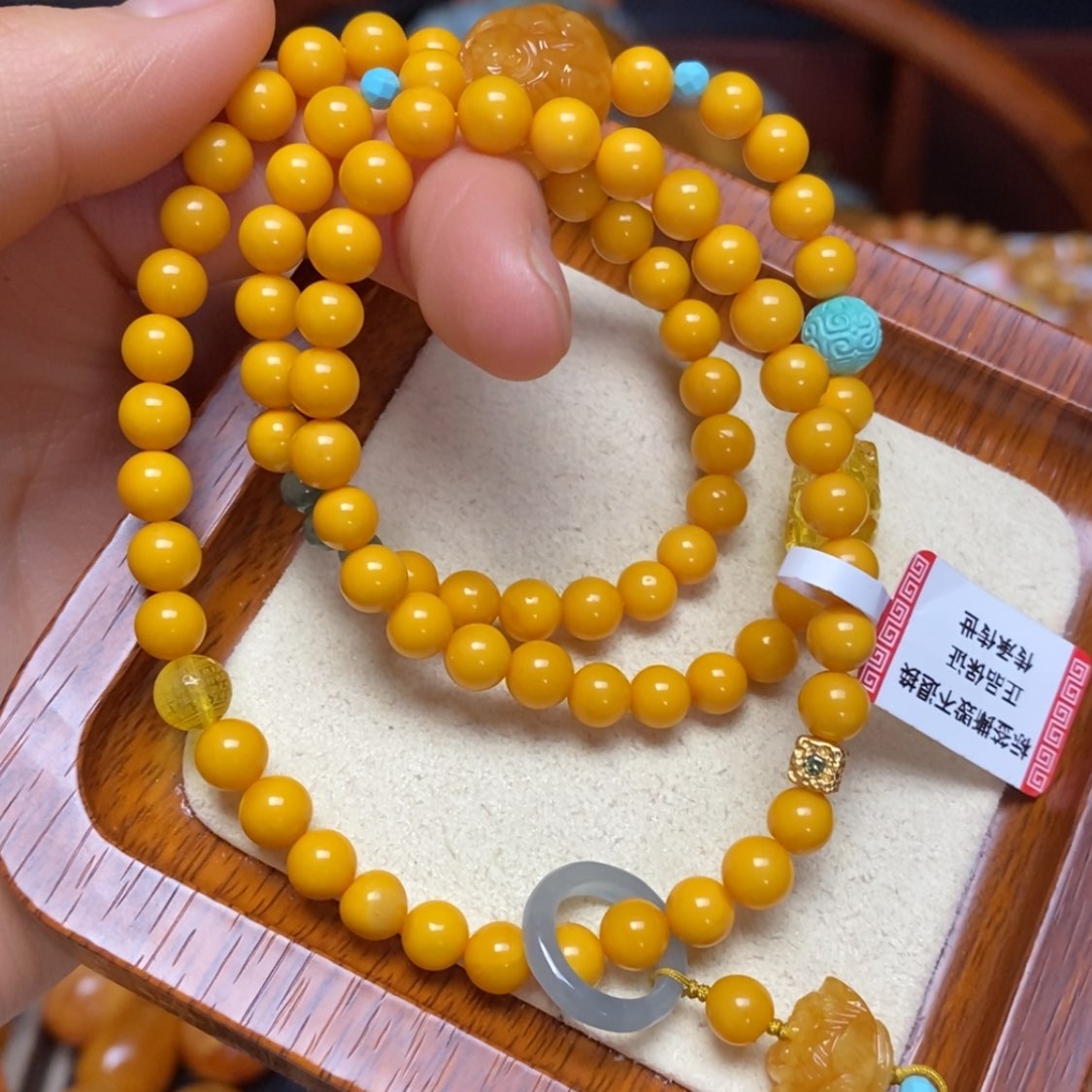 【闪购商品】蜜蜡手链未镶嵌手串