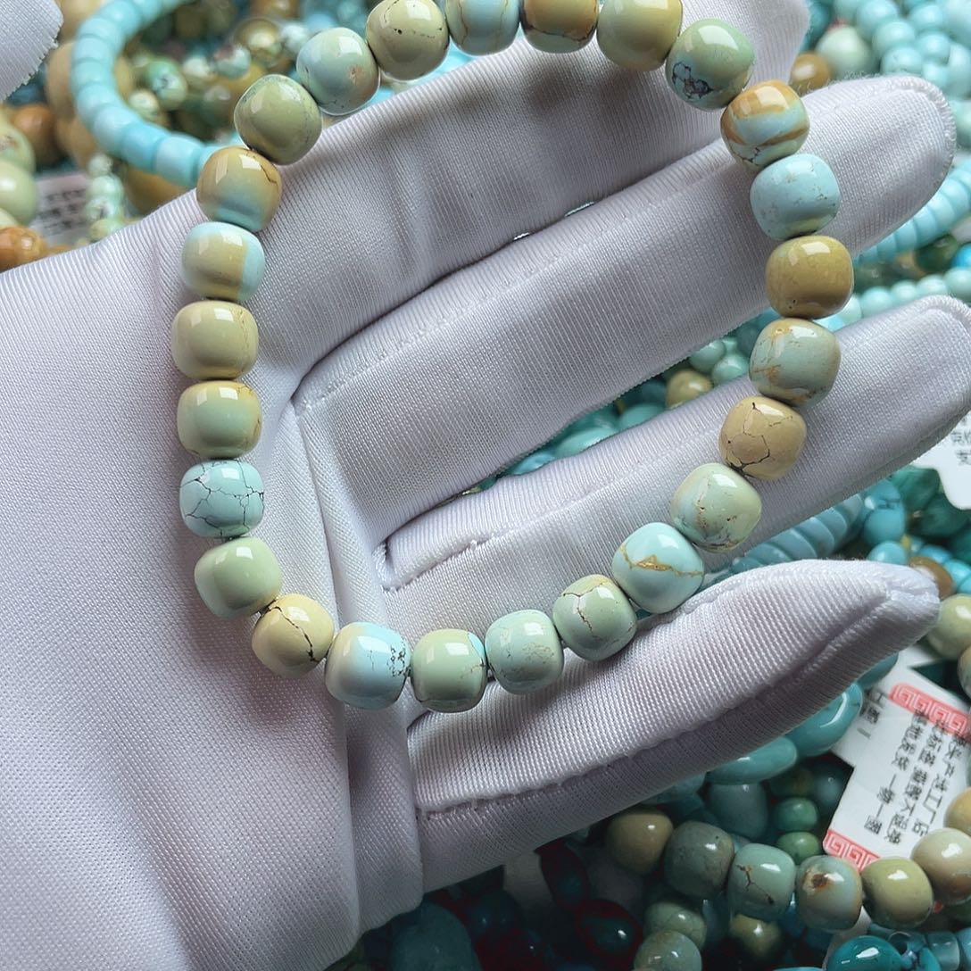 沁***冰绿松石未镶嵌珠宝奇石