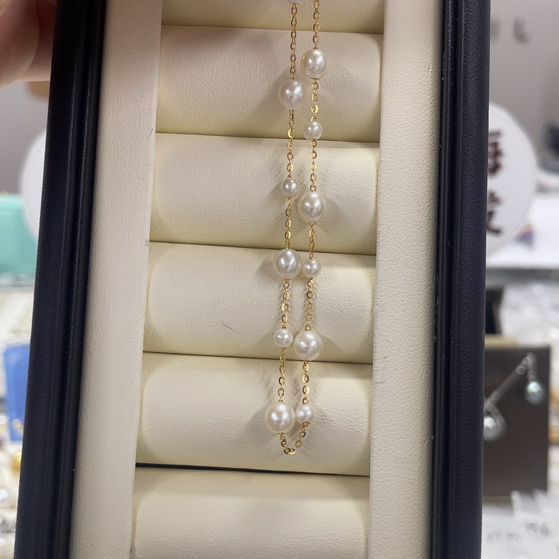 淡水珍珠手绳银S925镶嵌