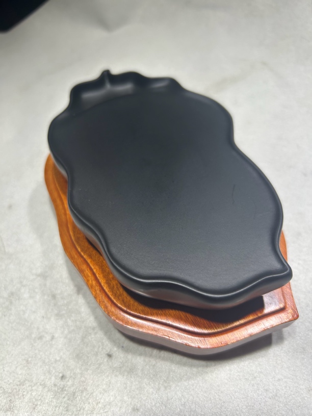 高档歙砚大叶有成纯天然原石歙砚纯手工送礼佳品