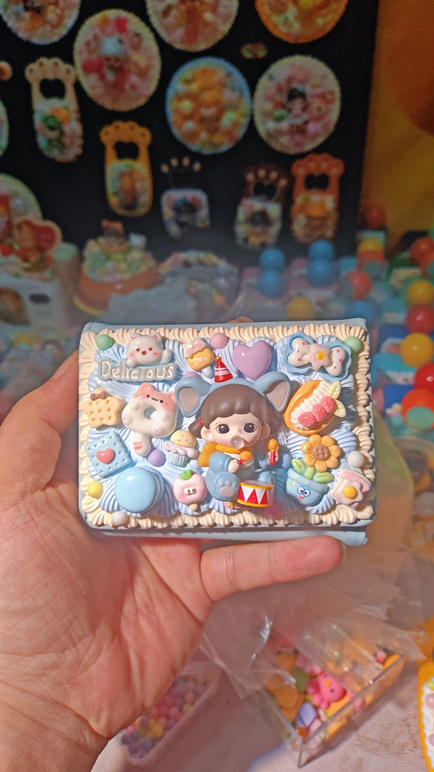 【柚柚家精品奶油胶 钱包 】奶油胶diy定制防盗刷