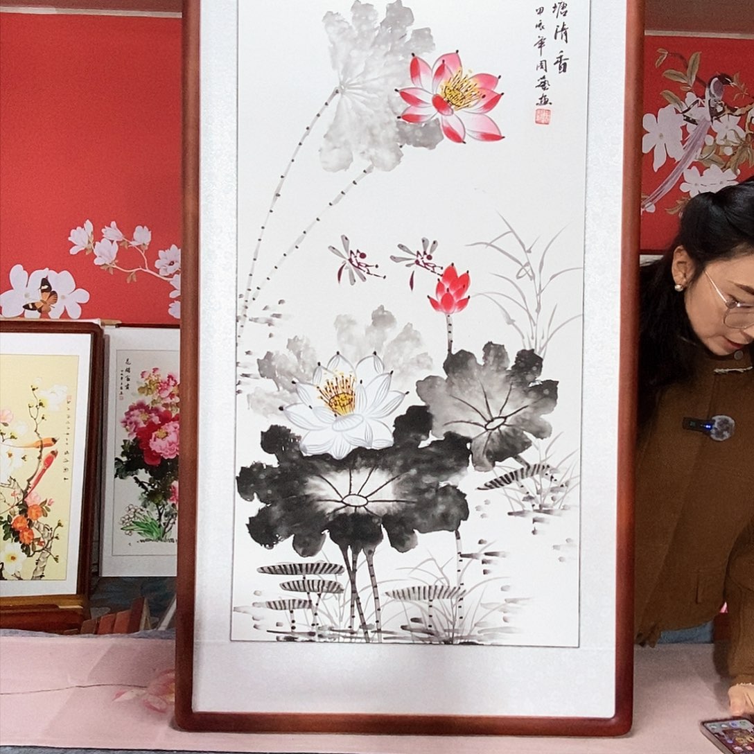 国画手写手绘国画63✖️123包邮