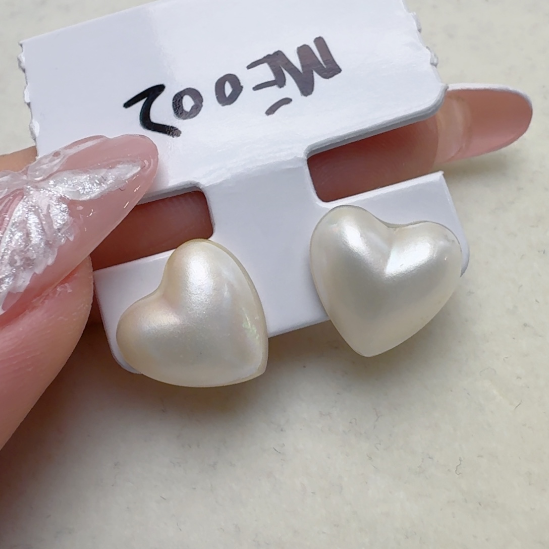 拼合珍珠（马贝珠）耳饰银S925镶嵌@@me002